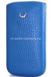 Чехол для iPhone 4 и 4S BeyzaCases Retro Strap, цвет flo light blue (BZ16990)