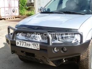 Передний силовой бампер для Mitsubishi L200 2006- с оптикой